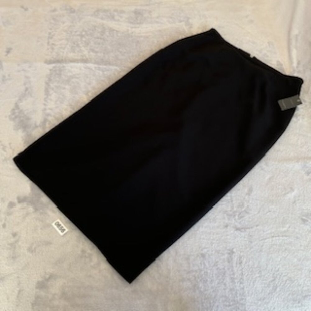 Liz Claiborne Women's Maxi Black Skirt Lined With Slit In Back 12 NWT - Picture 12 of 14